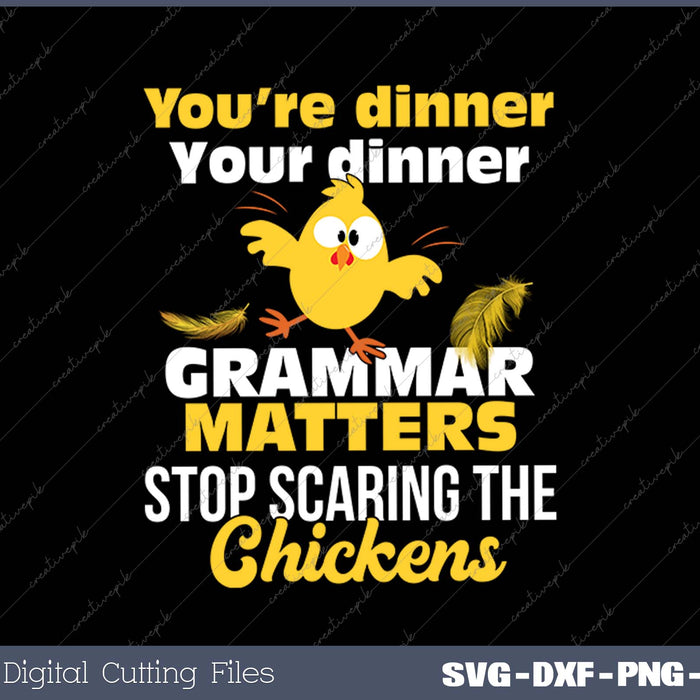 Grammar Matters - Grammar Police English Teacher Grammarian SVG PNG Cutting Printable Files