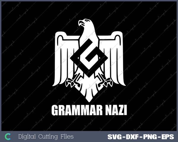 Grammar Nazi Funny English Spelling & Writing Police SVG PNG Cutting Printable Files