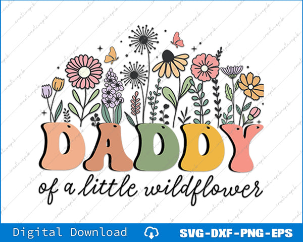 Grandma Gifts Women Wildflower Floral Design Grandma SVG PNG Files