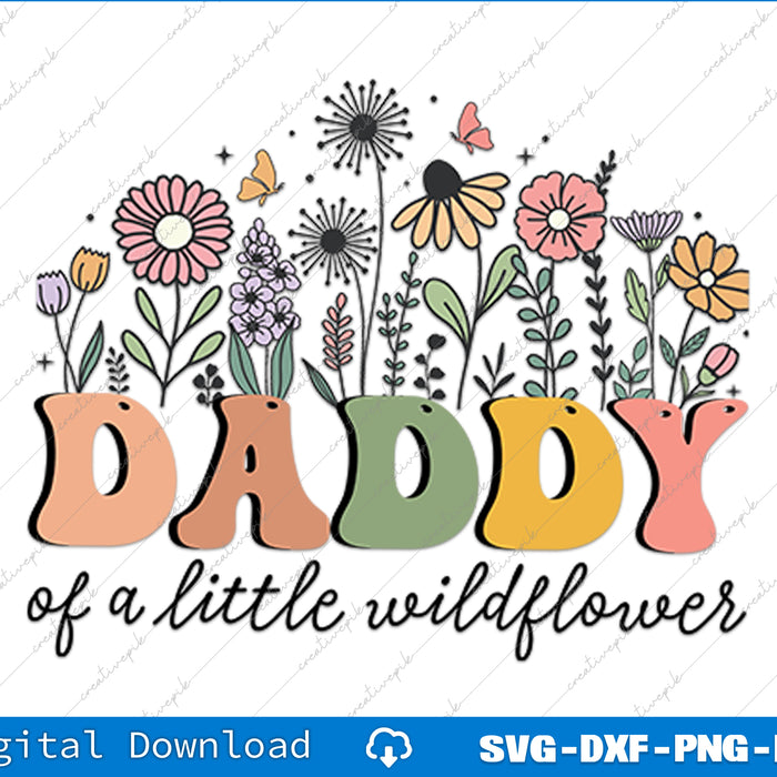 Grandma Gifts Women Wildflower Floral Design Grandma SVG PNG Files