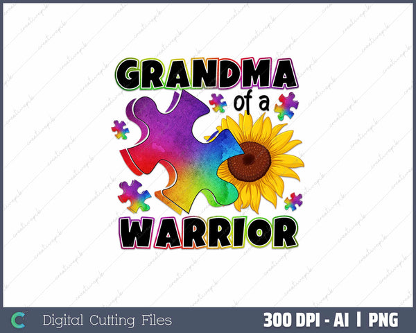 Grandma Warrior AI PNG Sublimation File