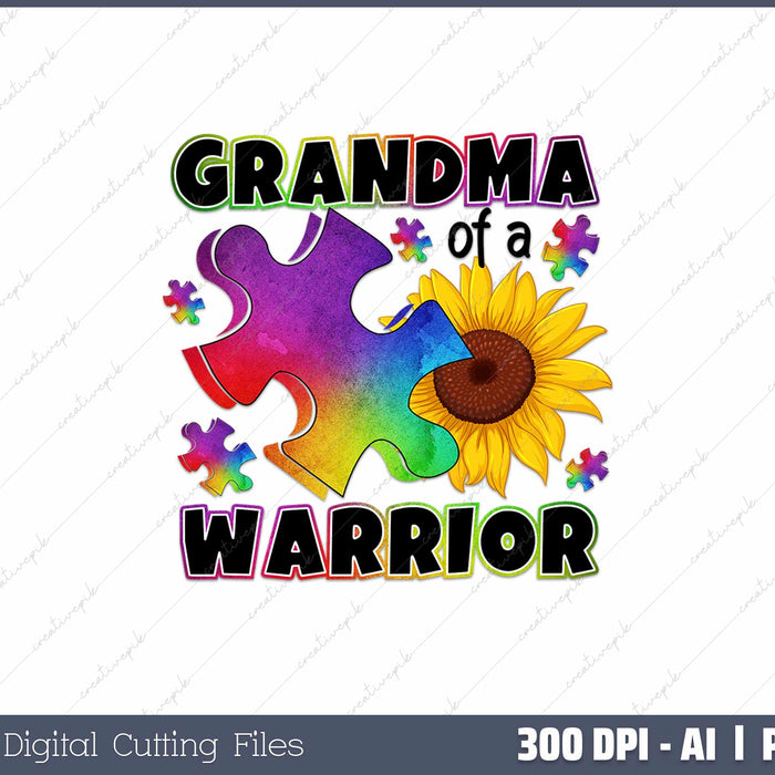 Grandma Warrior AI PNG Sublimation File