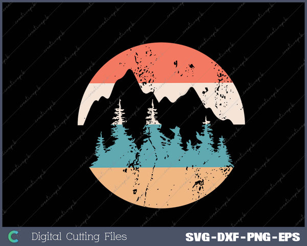 Adventure Hiking Mountain Shirts Casual Short Sleeve Graphic Tee Tops SVG PNG Printable Files