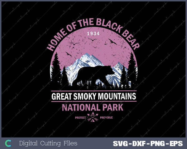 Great Smoky Mountains National Park Home of Black Bear 