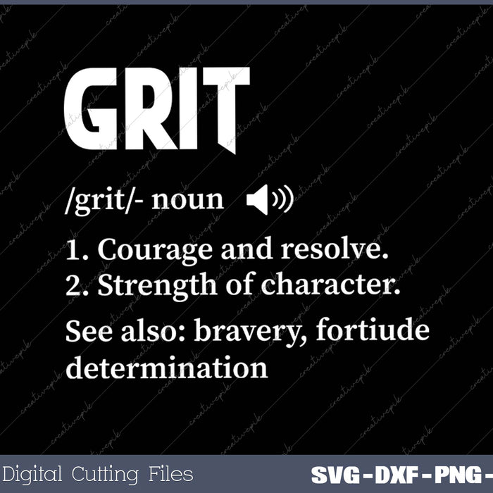 Grit Definition Teacher Inspirational Motivational 