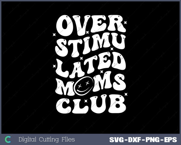 Groovy Funny Anxiety SVG PNG Cutting Printable Files