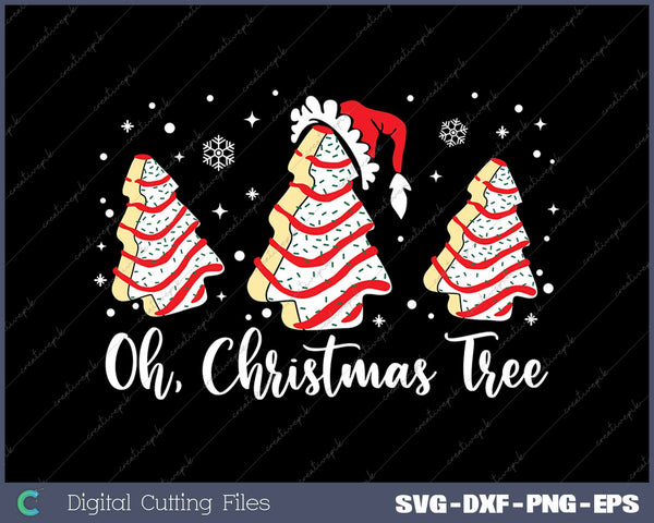 Groovy Oh Christmas Tree Cakes SVG PNG Cutting Printable Files