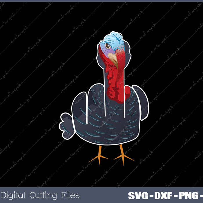 Grumpy Thanksgiving Turkey SVG PNG Cutting Printable Files