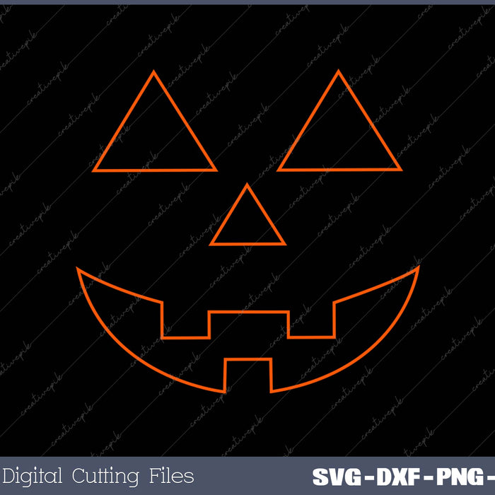 Halloween Party Pumpkin SVG PNG Cutting Printable Files