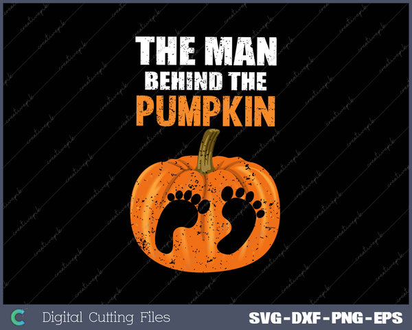 Halloween Pregnancy Shirt for Men Expecting Pumpkin SVG PNG Cutting Printable Files