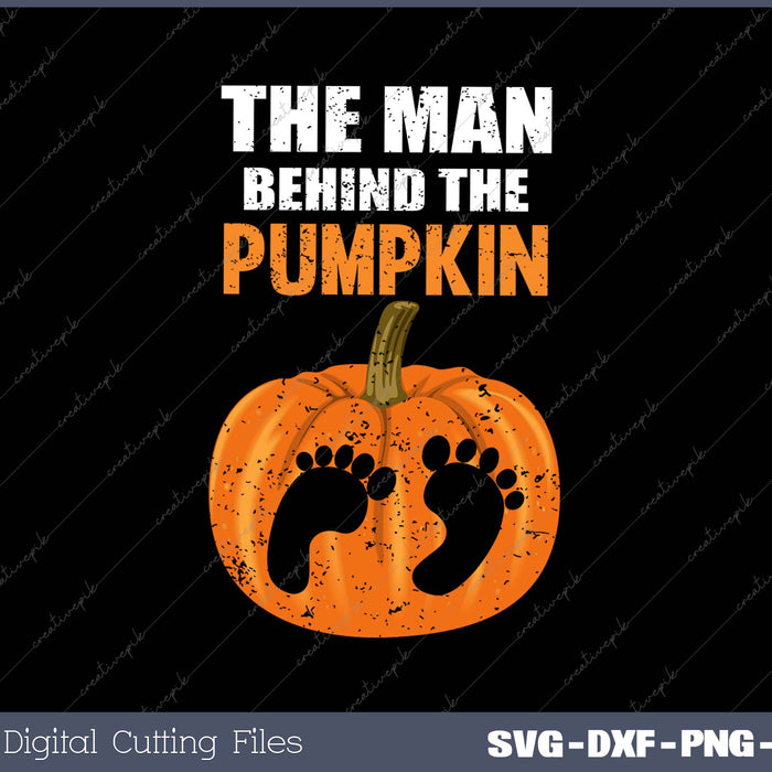 Halloween Pregnancy Shirt for Men Expecting Pumpkin SVG PNG Cutting Printable Files