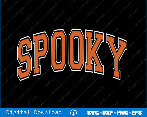 Halloween for Women Oversized Spooky Season Svg Png Cutting File