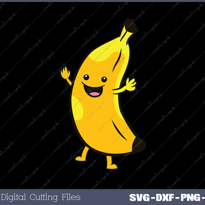 Happy Banana Costume SVG PNG Cutting Printable Files