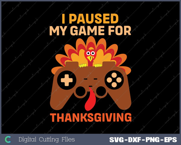 Happy Thanksgiving gaming Fall Turkey Gamer Boys kids 