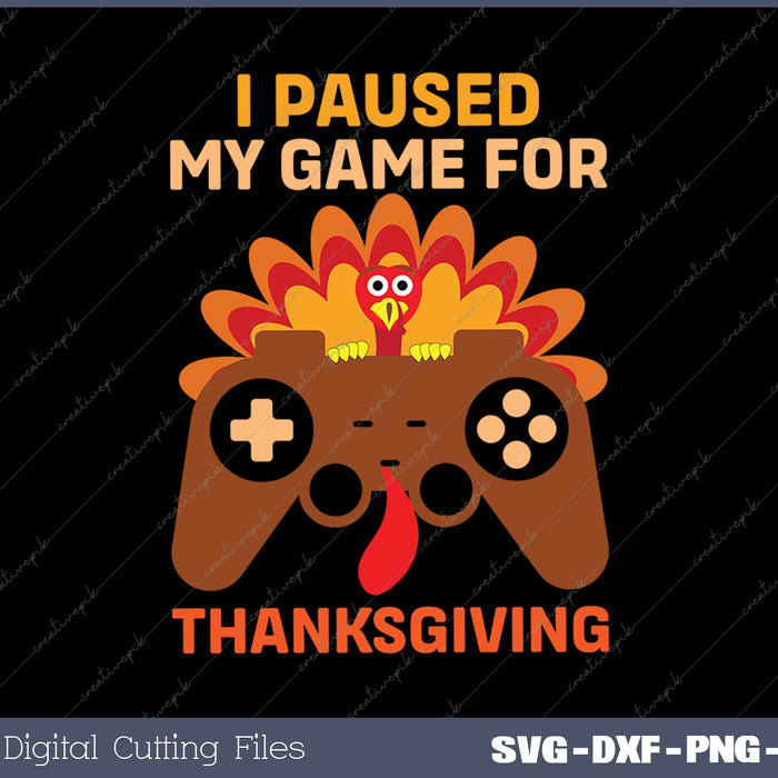 Happy Thanksgiving gaming Fall Turkey Gamer Boys kids 