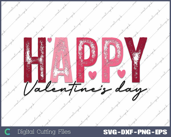 Happy Valentine's Day SVG PNG Cutting Printable Files