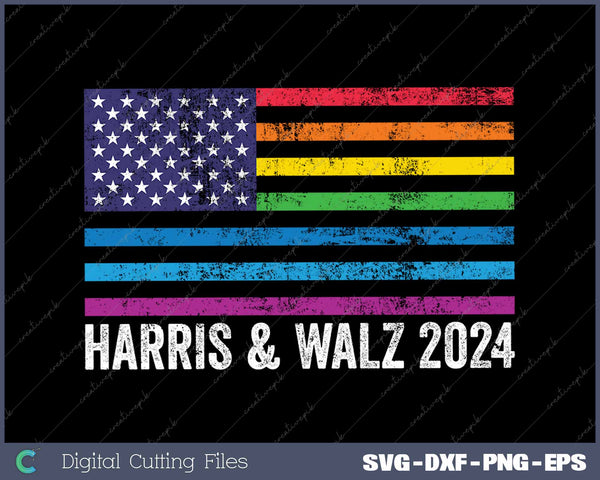 Harris Waltz 2024 Election Kamala-Harris Tim-Waltz SVG PNG Printable Files