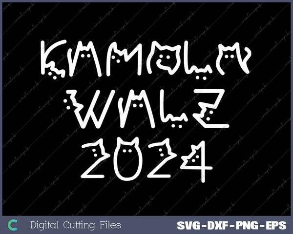 Harris Waltz 2024 Funny Cat Lettering