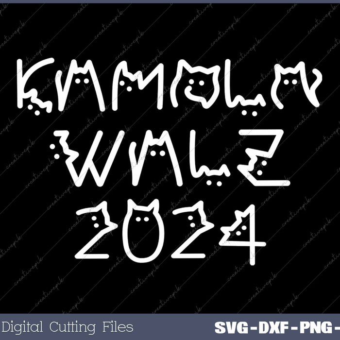 Harris Waltz 2024 Funny Cat Lettering