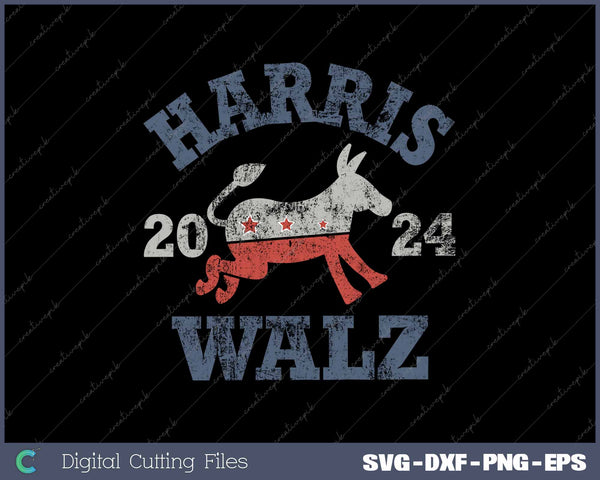 Harris Waltz 2024 Kamala Harris Tim Waltz US Election 2024 SVG PNG Printable Files