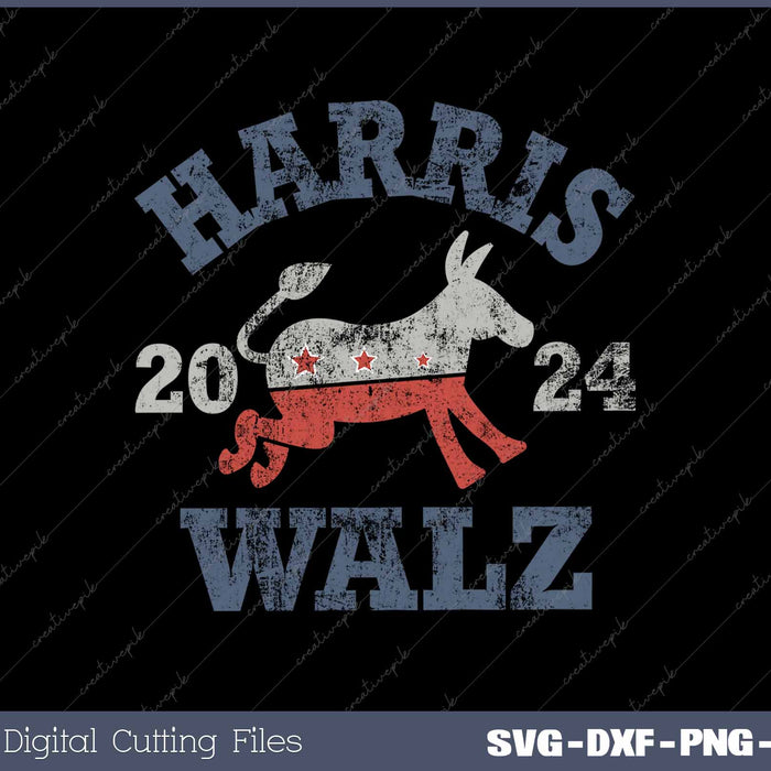 Harris Waltz 2024 Kamala Harris Tim Waltz US Election 2024 SVG PNG Printable Files