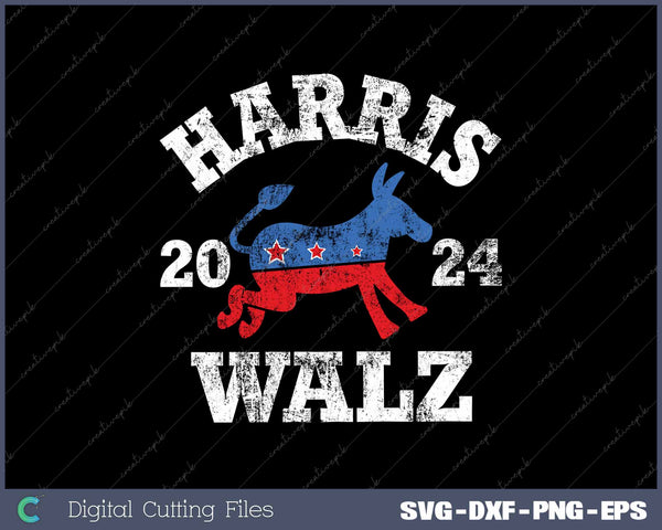 Harris Walz 2024 Election Kamala Harris-Tim Waltz 2024 SVG PNG Printable Files