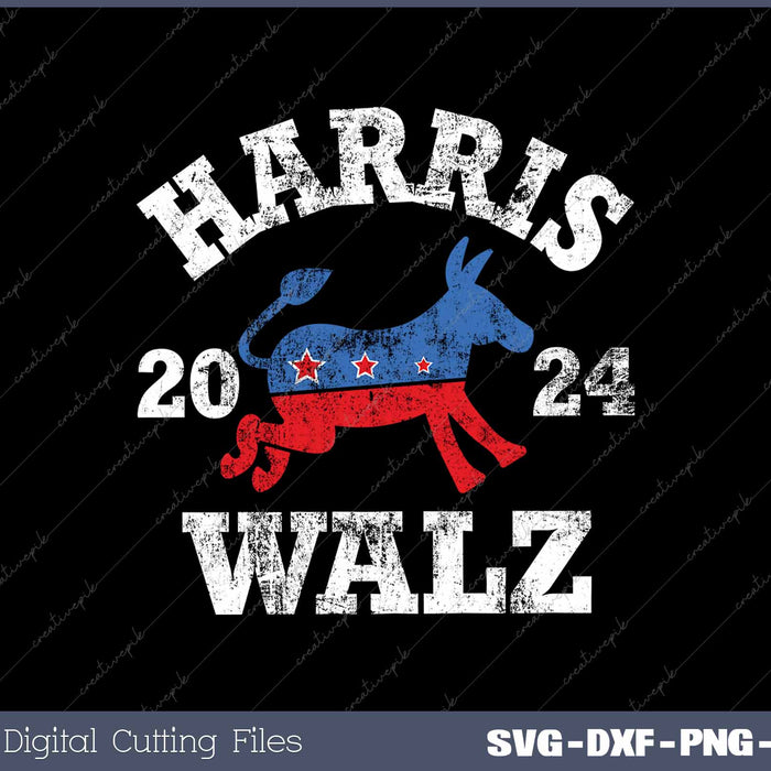 Harris Walz 2024 Election Kamala Harris-Tim Waltz 2024 SVG PNG Printable Files