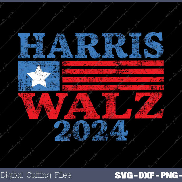 Harris Walz 2024 Kamala Harris Tim Waltz USA Election 2024 SVG PNG Printable Files