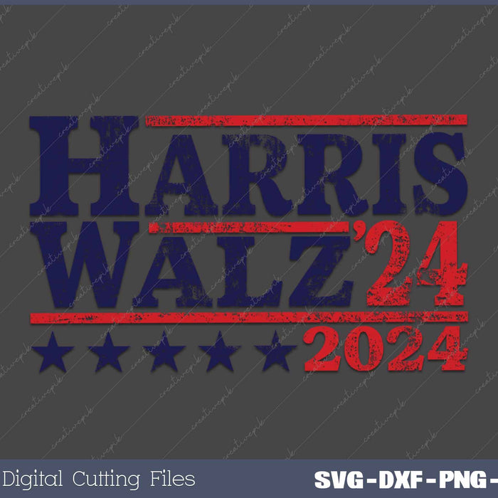 Harris Walz 2024 US Election Kamala Harris Tim Waltz 2024 SVG PNG Printable Files