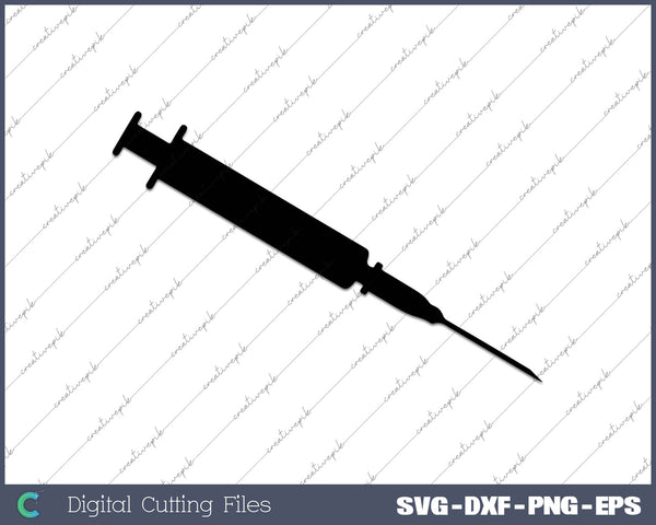 Heart Pulse Phlebotomist Syringe Injection