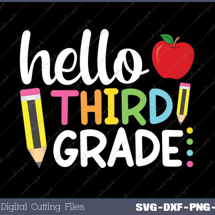 Hello Third Grade 3rd Grade Back To School