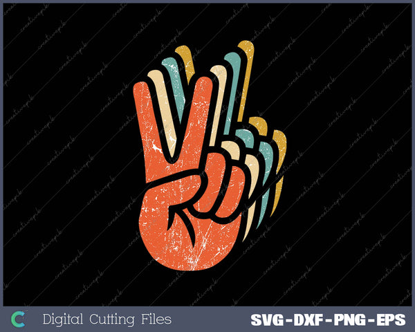 Hippie Peace 60s 70s Tie Dye Hippie Tee Gift SVG PNG Cutting Printable Files