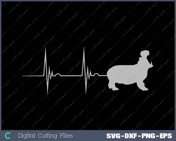 Hippo Heartbeat EKG Pulse Zoo Animal Zookeeper Hippopotamus 