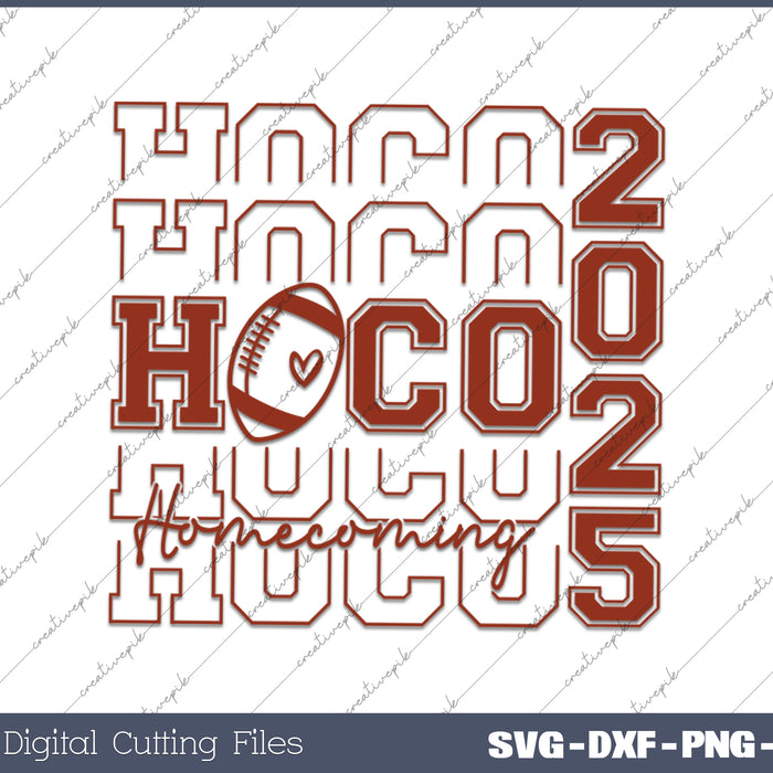 Hoco 2025 Homecoming 2025 SVG PNG Cutting Printable Files