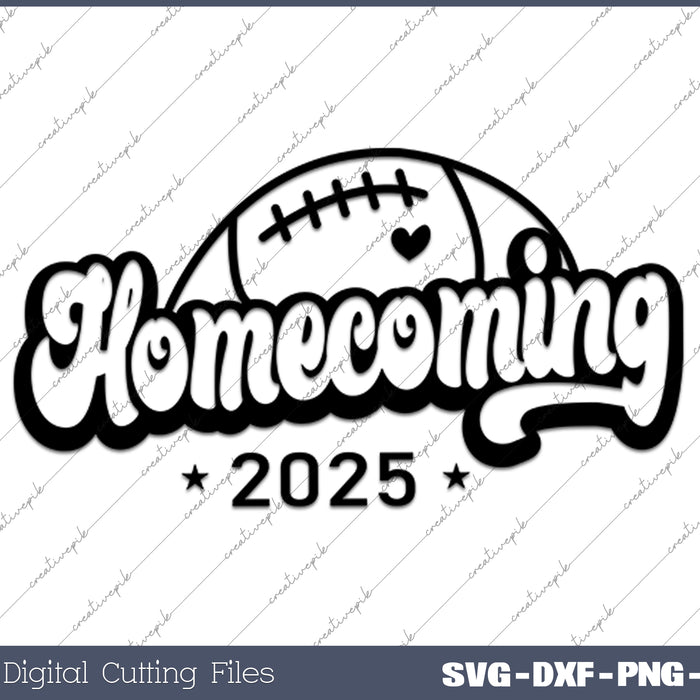 Homecoming Vibes 2025 SVG PNG Cutting Printable Files