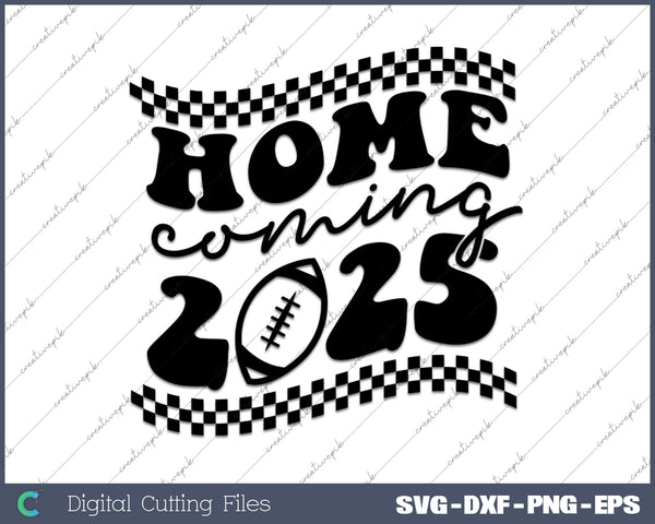 Homecoming Coming 2025 SVG PNG Cutting Printable Files