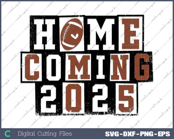 Homecoming 2025 Sports SVG PNG Cutting Printable Files