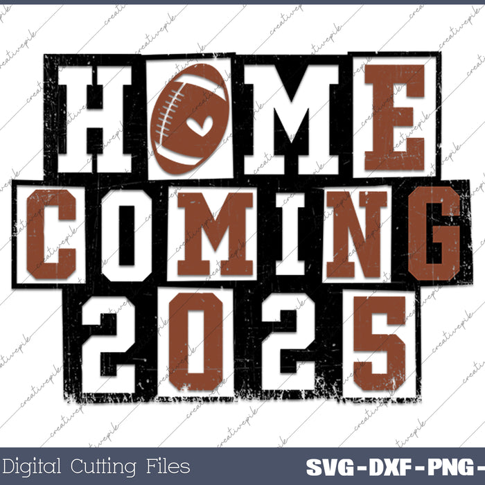 Homecoming 2025 Sports SVG PNG Cutting Printable Files