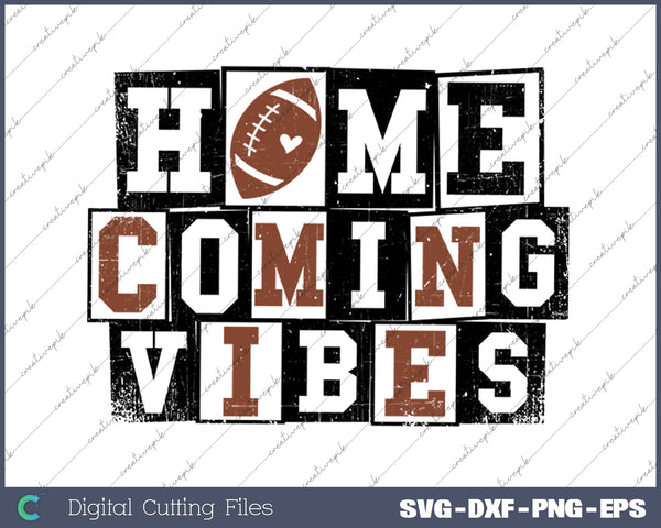 Homecoming Vibes Hoco 2025 SVG PNG Cutting Printable Files