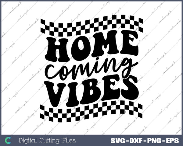 Homecoming Vibes Homecoming Football SVG PNG Cutting Printable Files