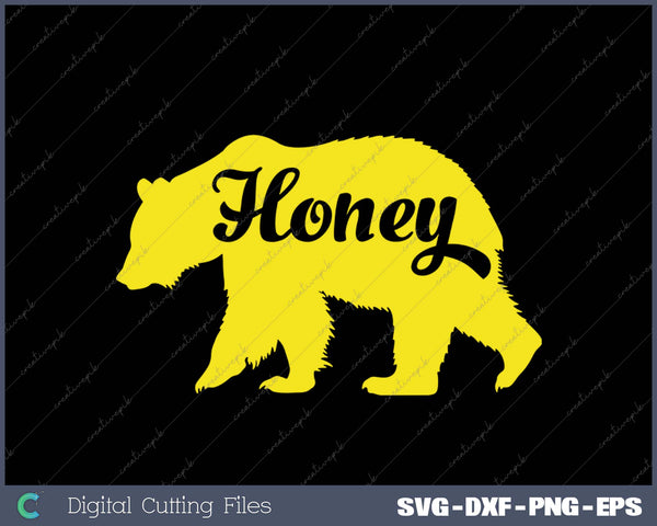 Honey Bear funny Silhouette Tee 