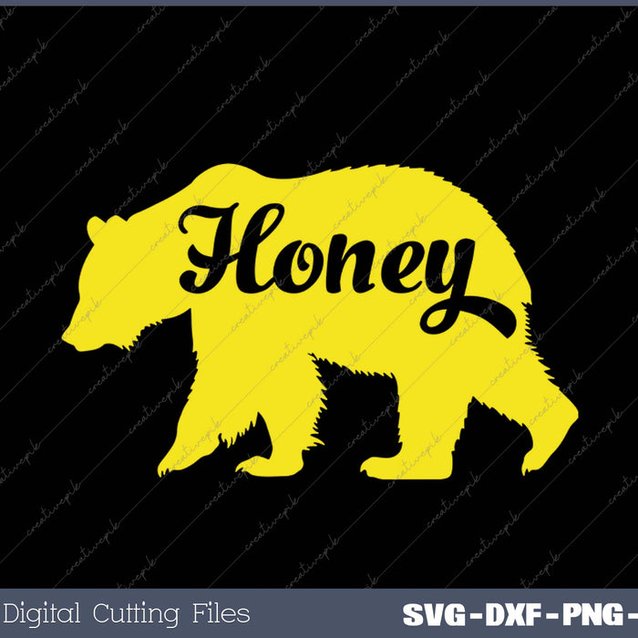 Honey Bear funny Silhouette Tee 