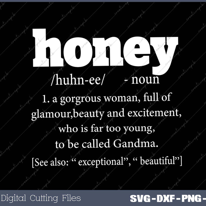 Honey Gift Honey Definition Grandma Gift