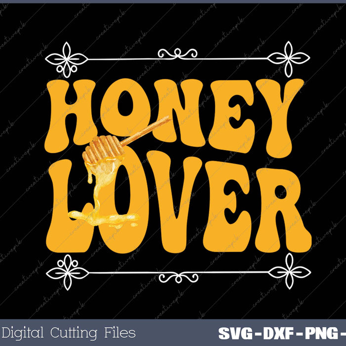 Honey Lovers Honey Pot SVG PNG Cutting Printable Files