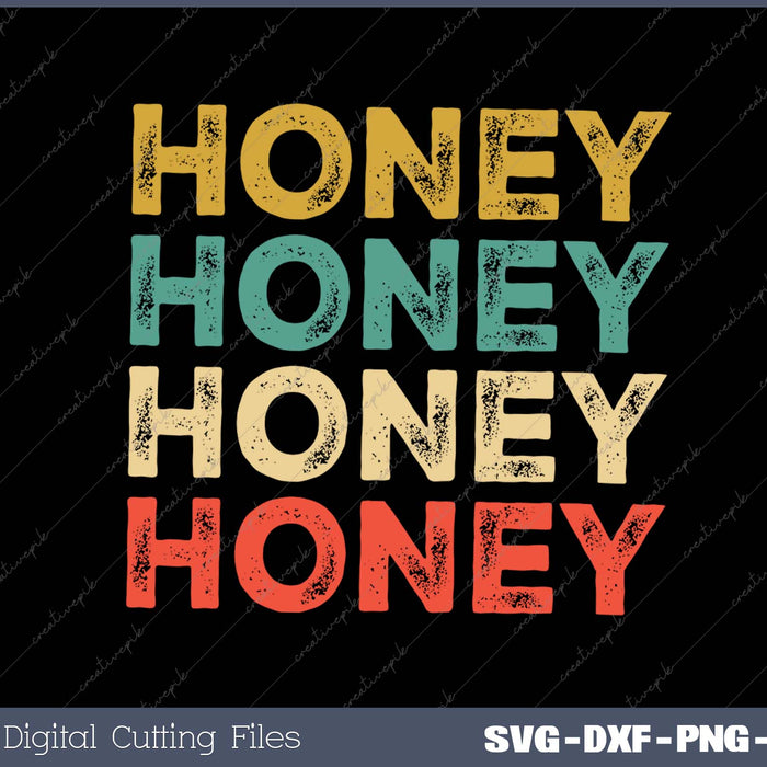 Honey Name SVG PNG Cutting Printable Files