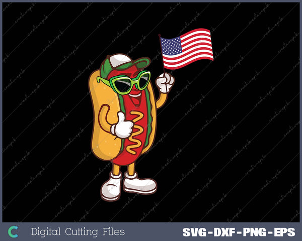 Hotdog Sunglasses American Flag USA Funny 4th Of July Fourth