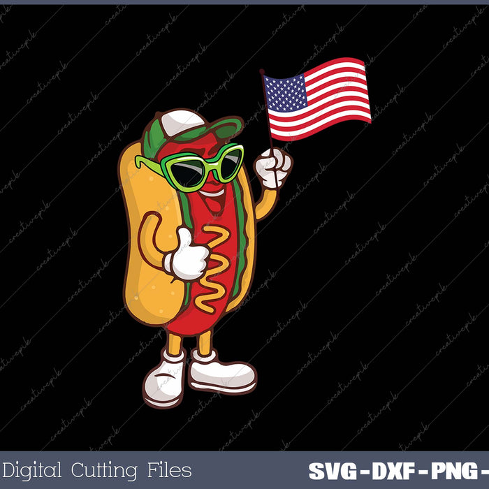 Hotdog Sunglasses American Flag USA Funny 4th Of July Fourth