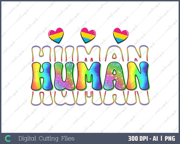 Human Anti-Racist AI PNG Sublimation Files