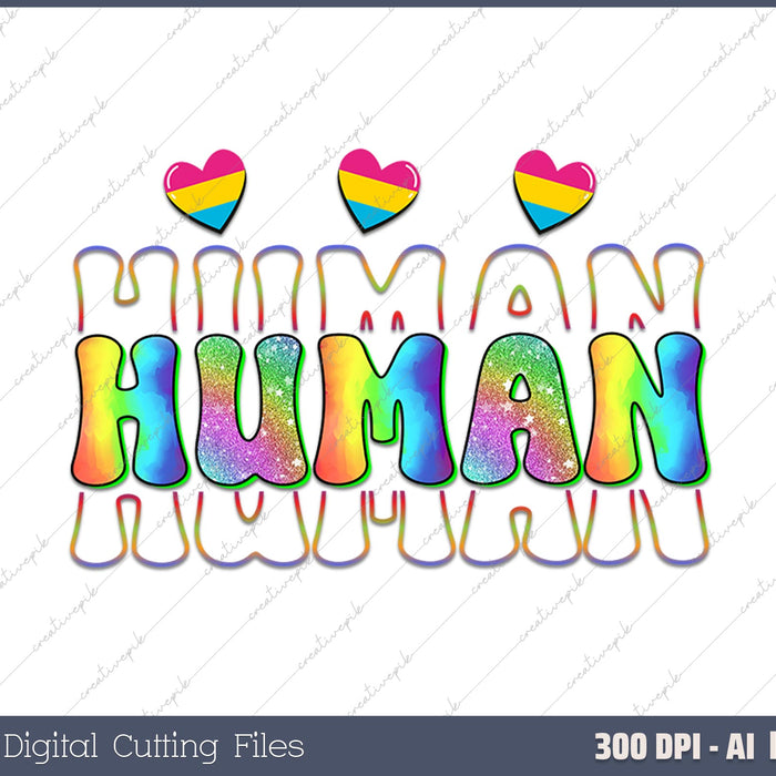 Human Anti-Racist AI PNG Sublimation Files