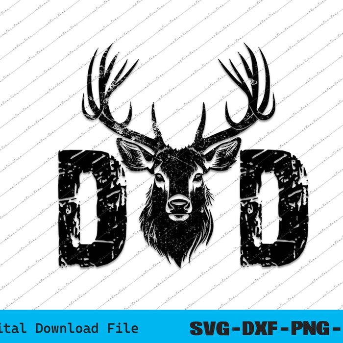 Hunting Dad Father's Day SVG PNG Cutting Printable Files